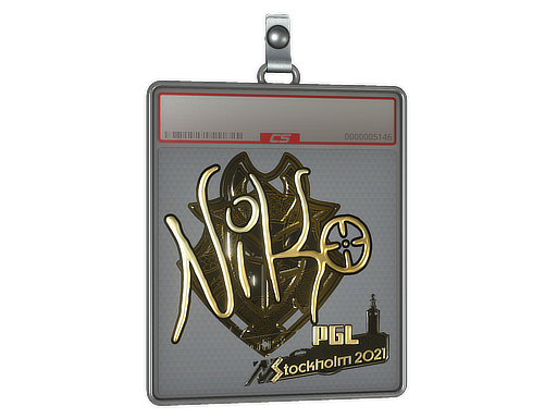 Item Sticker Slab | NiKo (Gold) | Stockholm 2021