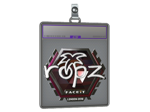 Item Sticker Slab | ropz (Foil) | London 2018