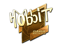 Item Sticker | Hobbit (Gold) | Boston 2018