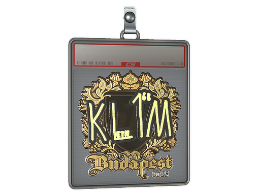 Item Sticker Slab | kl1m (Gold) | Budapest 2025