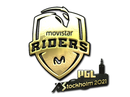 Item Sticker | Movistar Riders (Gold) | Stockholm 2021