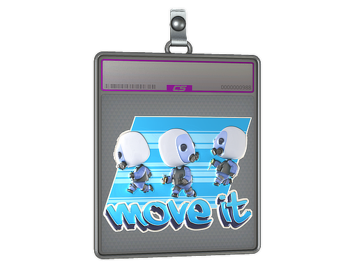 Item Sticker Slab | Move It (Foil)