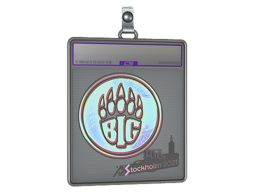 Item Sticker Slab | BIG (Holo) | Stockholm 2021