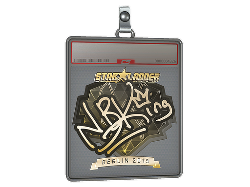 Item Sticker Slab | NBK- (Gold) | Berlin 2019