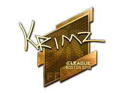 Item Sticker | KRIMZ (Gold) | Boston 2018