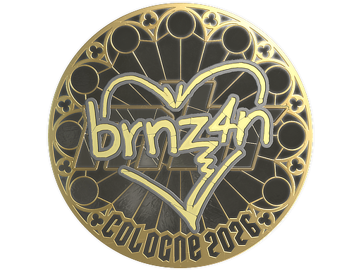 Item Sticker | brnz4n (Gold) | Cologne 2026