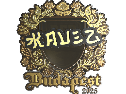 Item Sticker | kauez (Gold) | Budapest 2025