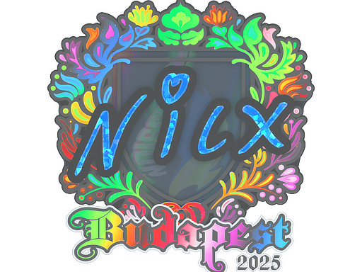Item Sticker | nicx (Holo) | Budapest 2025