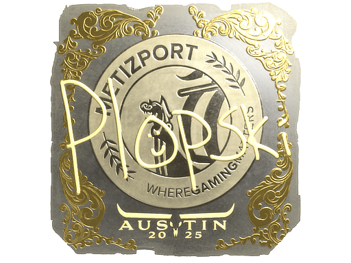 Item Sticker | Plopski (Gold) | Austin 2025