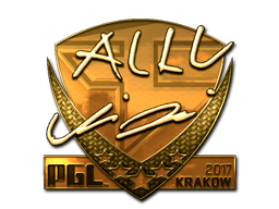 Item Sticker | allu (Gold) | Krakow 2017