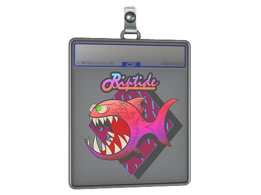 Item Sticker Slab | Pink Jaggyfish