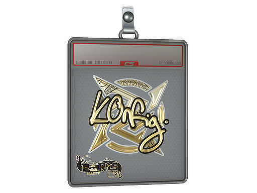 Item Sticker Slab | k0nfig (Gold) | Paris 2023