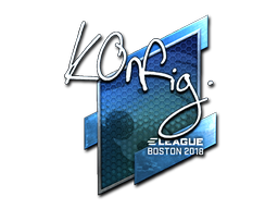 Item Sticker | k0nfig (Foil) | Boston 2018