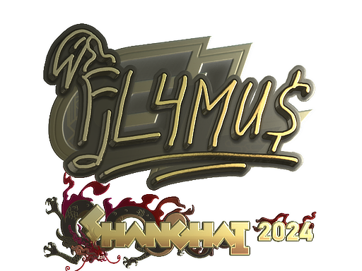 Item Sticker | FL4MUS (Gold) | Shanghai 2024