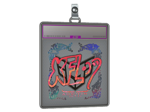 Item Sticker Slab | xfl0ud (Holo) | Austin 2025