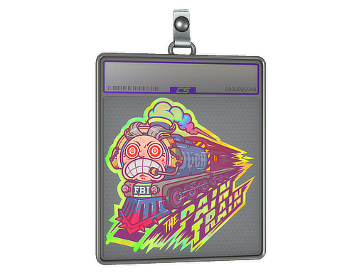 Item Sticker Slab | Pain Train (Holo)