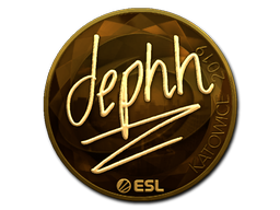 Item Sticker | dephh (Gold) | Katowice 2019