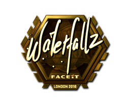 Item Sticker | waterfaLLZ (Gold) | London 2018