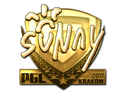 Item Sticker | suNny (Gold) | Krakow 2017