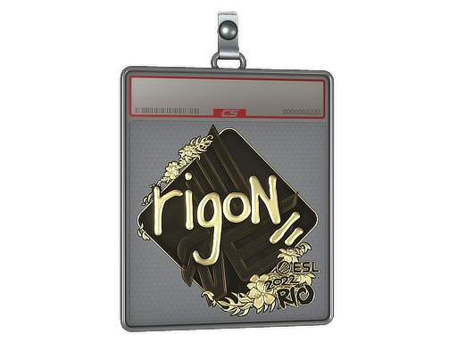 Item Sticker Slab | rigoN (Gold) | Rio 2022