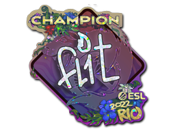 Item Sticker | FL1T (Glitter, Champion) | Rio 2022