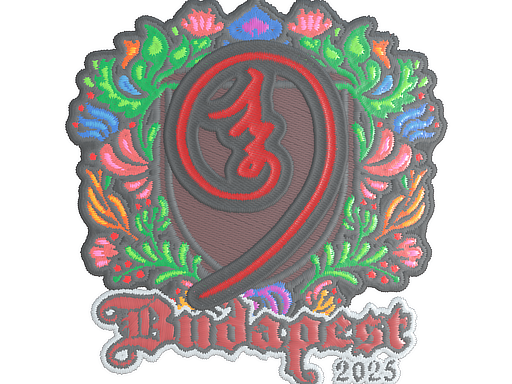 Item Sticker | nin9 (Embroidered) | Budapest 2025