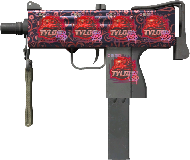 Item MAC-10 | Red Filigree