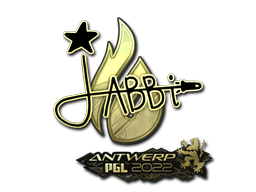 Item Sticker | jabbi (Gold) | Antwerp 2022