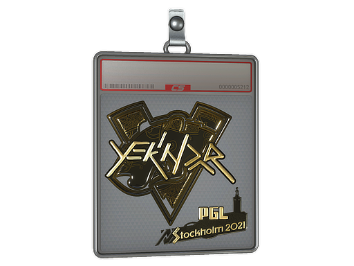 Item Sticker Slab | YEKINDAR (Gold) | Stockholm 2021