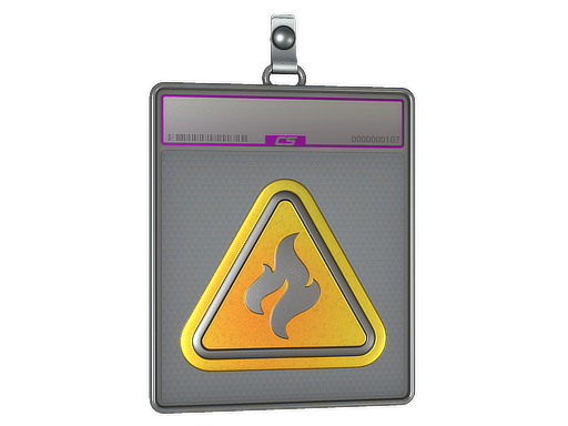 Item Sticker Slab | Flammable (Foil)
