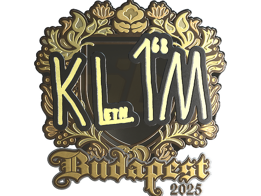 Item Sticker | kl1m (Gold) | Budapest 2025