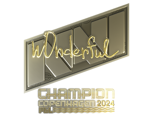 Item Sticker | w0nderful (Gold, Champion) | Copenhagen 2024