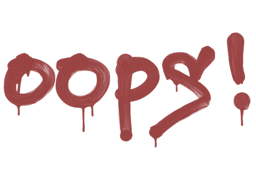 Item Graffiti | Oops (Blood Red)