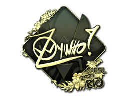 Item Sticker | ZywOo (Gold) | Rio 2022