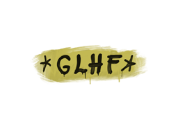 Item Graffiti | GLHF (Tracer Yellow)