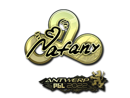 Item Sticker | nafany (Gold) | Antwerp 2022