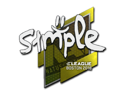 Item Sticker | s1mple | Boston 2018