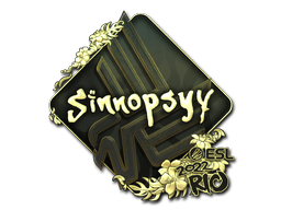 Item Sticker | sinnopsyy (Gold) | Rio 2022
