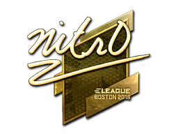 Item Sticker | nitr0 (Gold) | Boston 2018