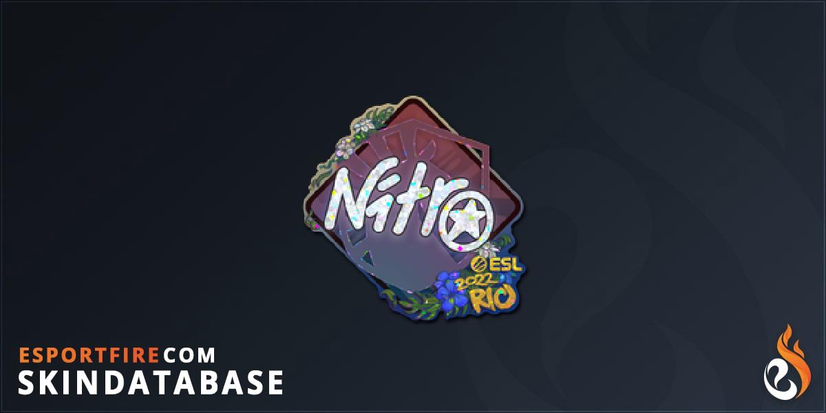 Sticker | nitr0 (Glitter) | Rio 2022 - EsportFire.com