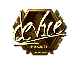 Item Sticker | device (Gold) | London 2018