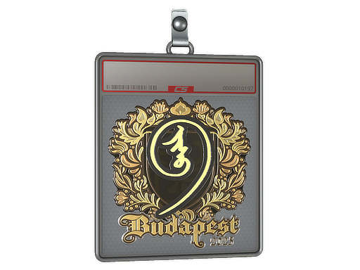 Item Sticker Slab | nin9 (Gold) | Budapest 2025