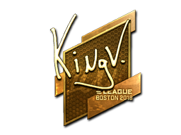 Item Sticker | kNgV- (Gold) | Boston 2018