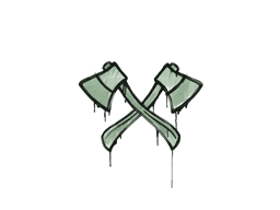 Item Graffiti | X-Axes (Cash Green)