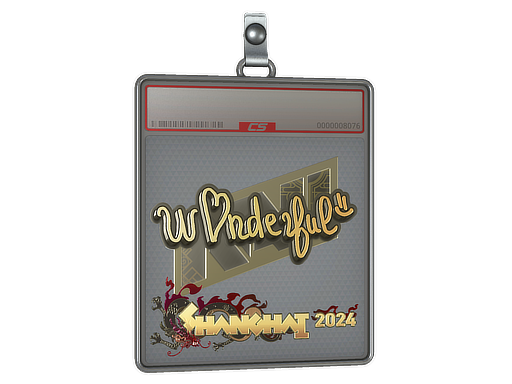 Item Sticker Slab | w0nderful (Gold) | Shanghai 2024