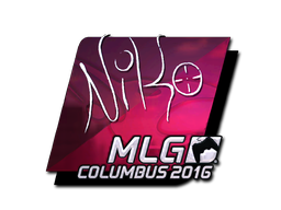 Item Sticker | NiKo (Foil) | MLG Columbus 2016