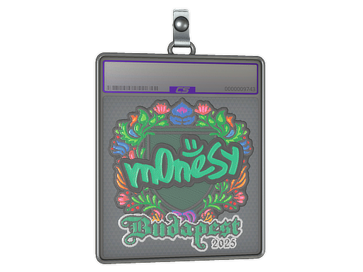 Item Sticker Slab | m0NESY (Embroidered) | Budapest 2025