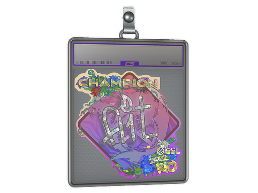 Item Sticker Slab | FL1T (Glitter, Champion) | Rio 2022