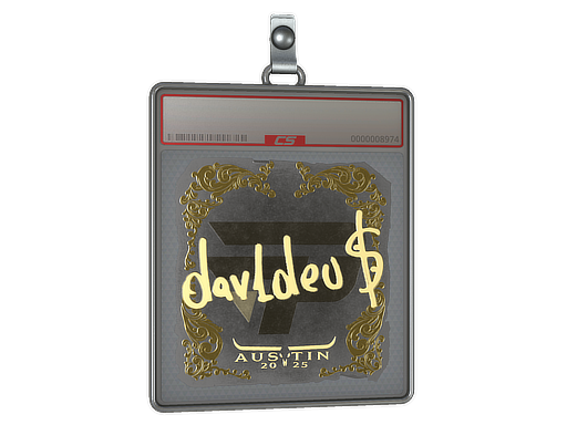Item Sticker Slab | dav1deuS (Gold) | Austin 2025