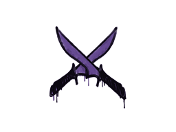 Item Graffiti | X-Knives (Monster Purple)